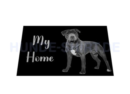 Fußmatte "Staffordshire Bull Terrier - My Home" – hunde-shirt.de