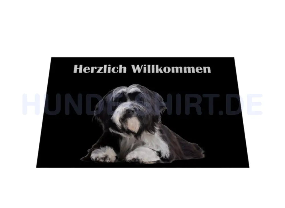 Fußmatte "Tibet Terrier - Herzlich Willkommen" – hunde-shirt.de