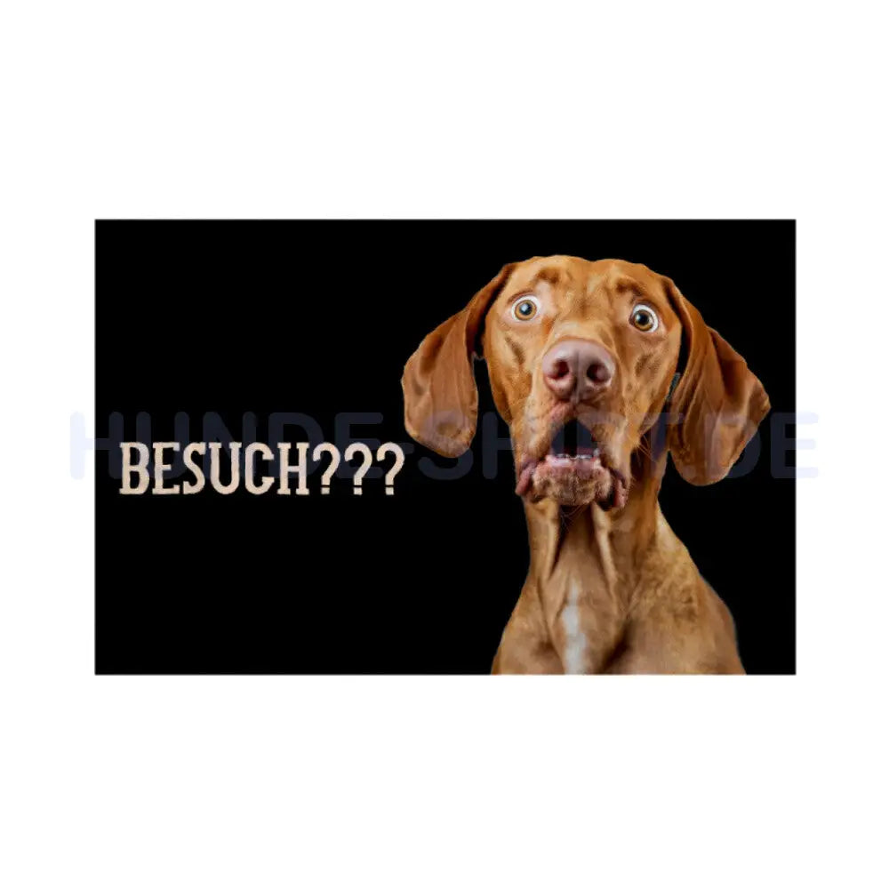 Fußmatte "Vizsla - Besuch???" Weiß – hunde-shirt.de