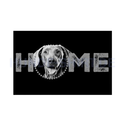 Fußmatte "Weimaraner - HOME-Edition" Weiß – hunde-shirt.de