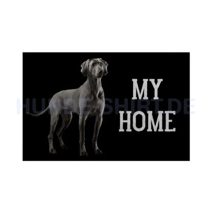 Fußmatte "Weimaraner - My Home" Weiß – hunde-shirt.de