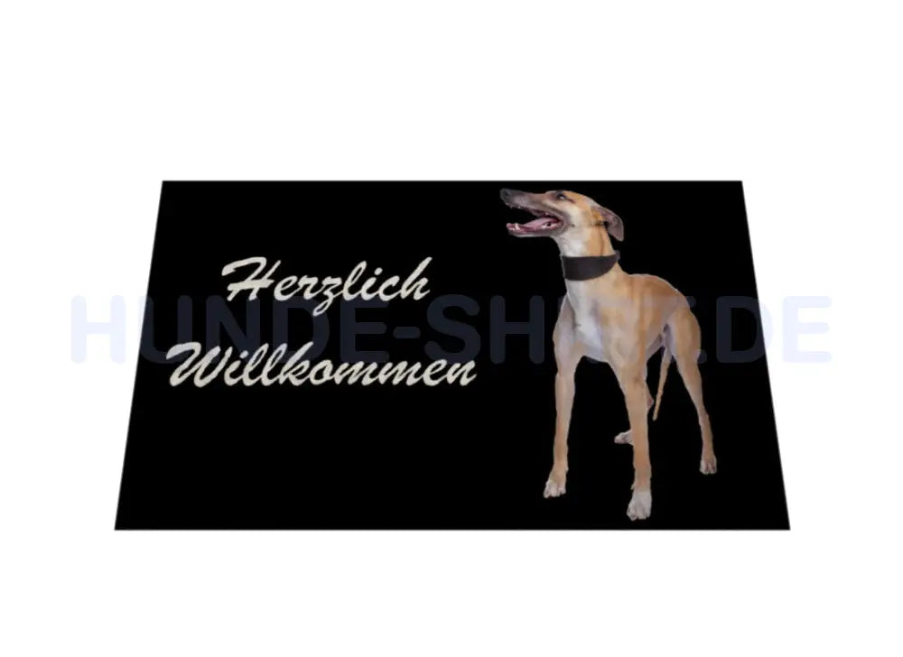 Fußmatte "Whippet - Herzlich Willkommen" – hunde-shirt.de