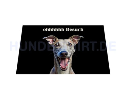 Fußmatte "Whippet - ohhhhhh Besuch" – hunde-shirt.de