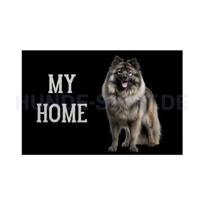 Fußmatte "Wolfsspitz - My Home" Weiß – hunde-shirt.de