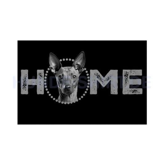 Fußmatte "Xolo ( dunkel ) - HOME-Edition" Weiß – hunde-shirt.de