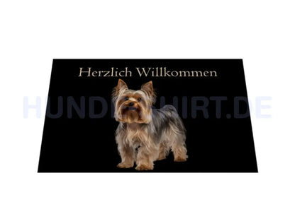 Fußmatte "Yorkie - Herzlich Willkommen 2" – hunde-shirt.de