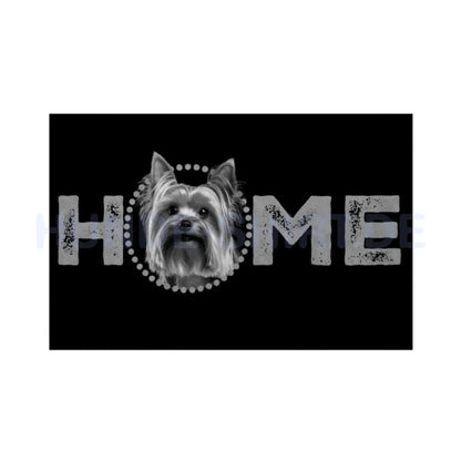 Fußmatte "Yorkie - HOME-Edition 2" Weiß – hunde-shirt.de