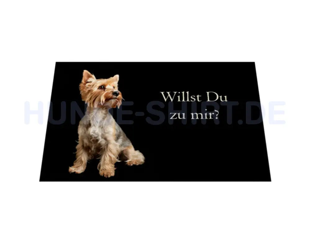 Fußmatte "Yorkie - Willst Du zu mir?" – hunde-shirt.de