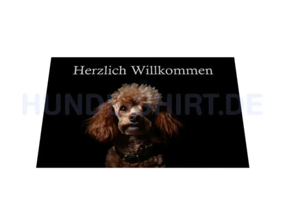 Fußmatte "Zwergpudel braun" – hunde-shirt.de