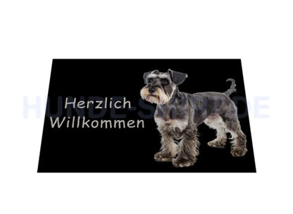 Fußmatte "Zwergschnauzer - Herzlich Willkommen" – hunde-shirt.de