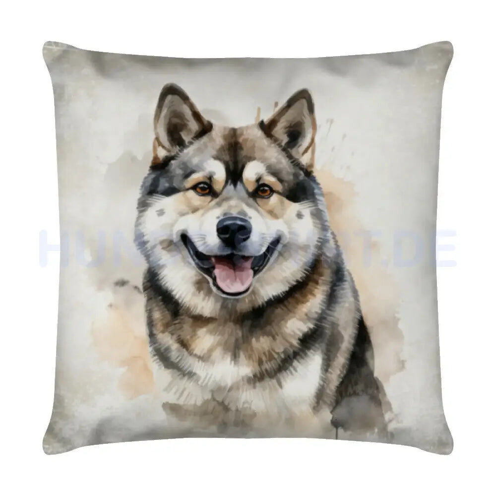 Kissen "Akita Inu - Portrait" Weiß – hunde-shirt.de