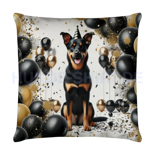 Kissen "Beauceron - Geburtstag" Weiß – hunde-shirt.de