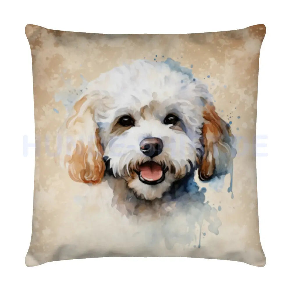 Kissen "Bichon Frisé Portrait" Weiß – hunde-shirt.de