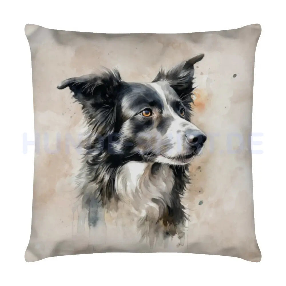 Kissen "Border Collie - Dreamer" Weiß – hunde-shirt.de