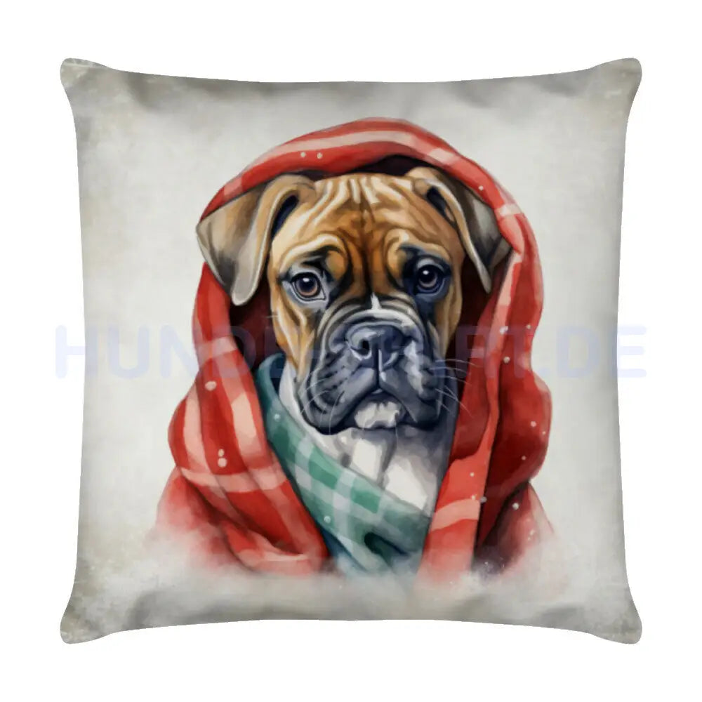 Kissen "Boxer - Kuscheln" Weiß – hunde-shirt.de