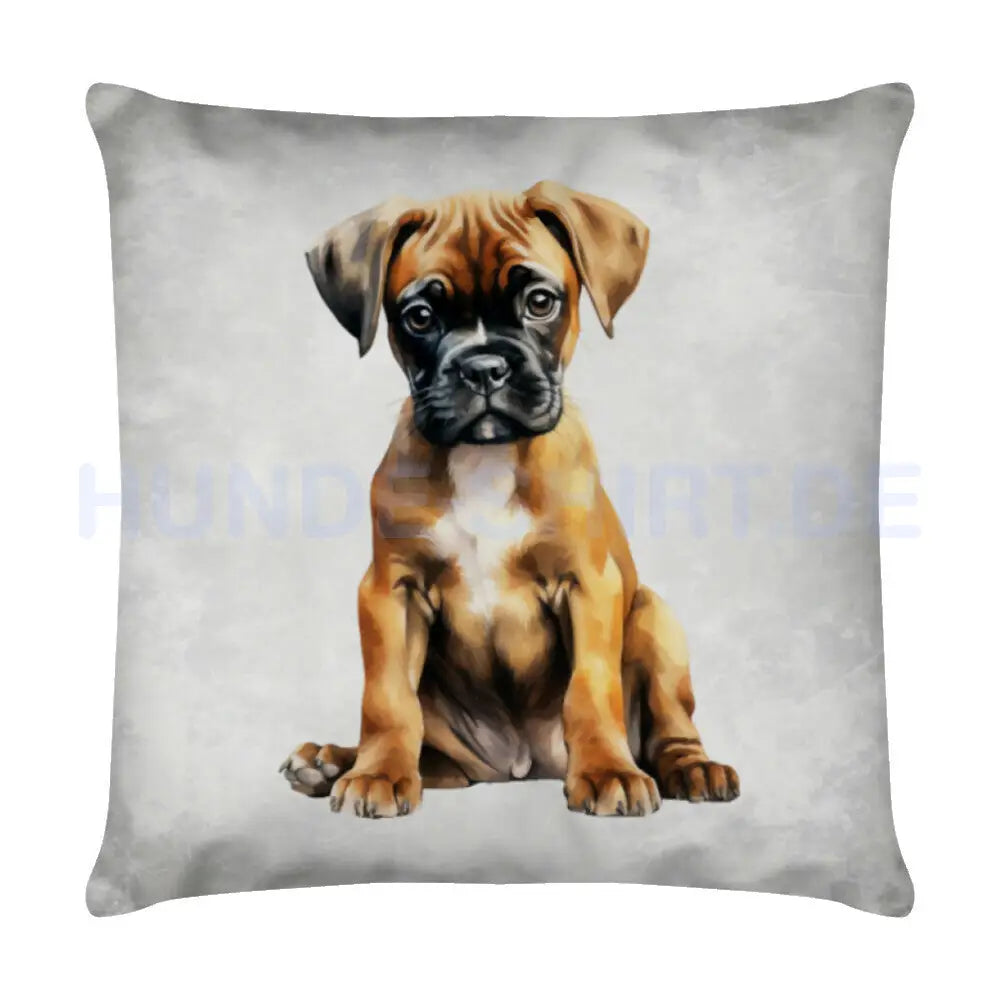 Kissen "Boxer - Puppy" Weiß – hunde-shirt.de