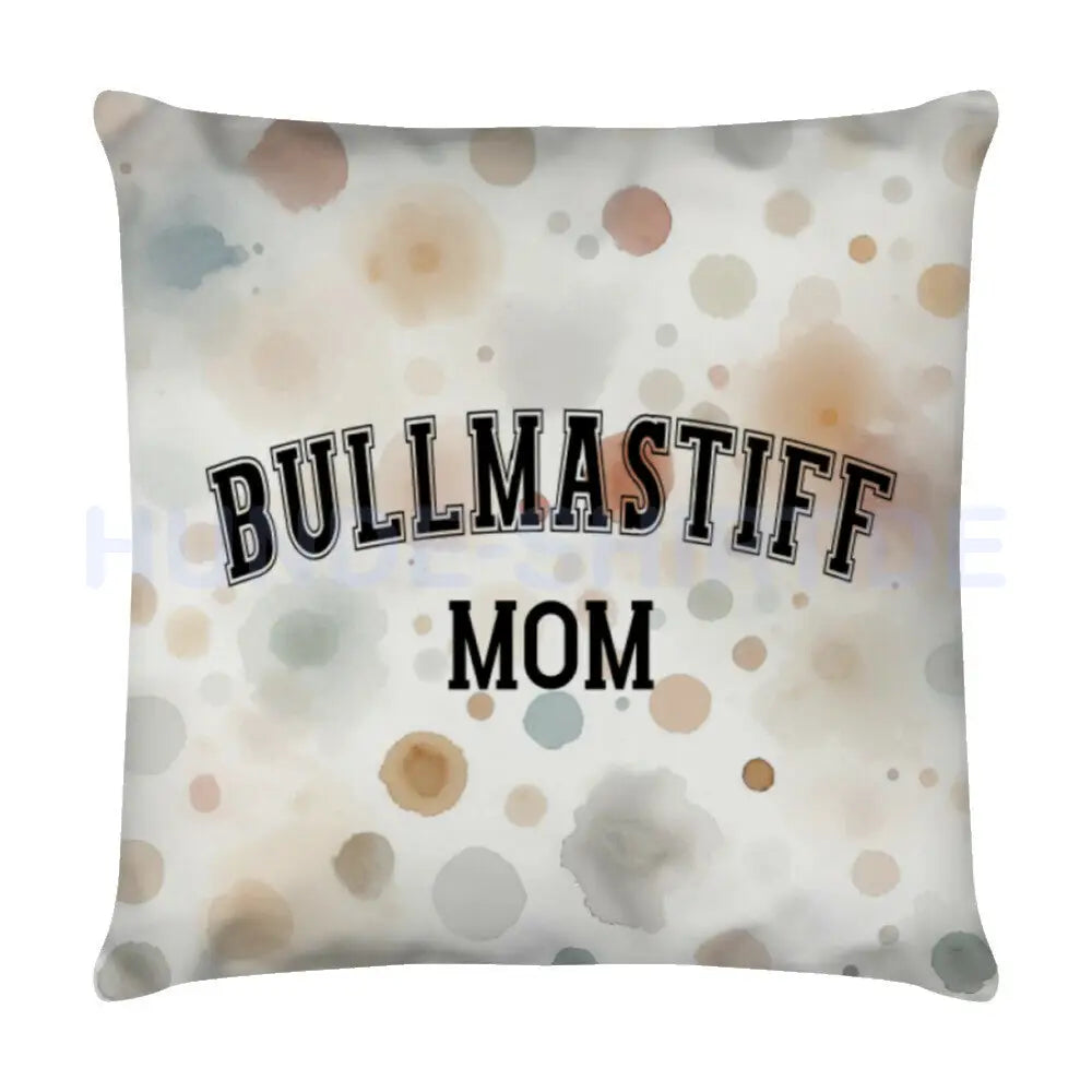 Kissen "Bullmastiff - MOM" Weiß – hunde-shirt.de