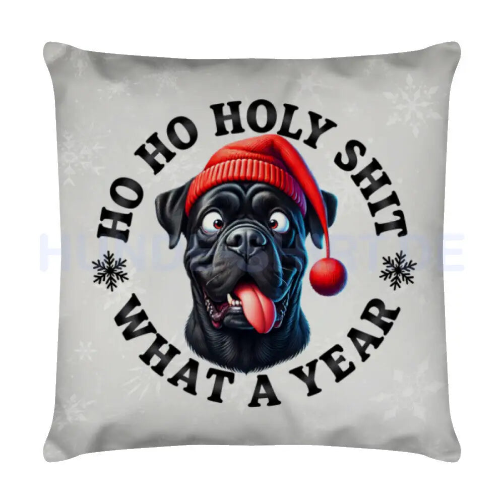 Kissen "Cane Corso - HO HO..." Weiß – hunde-shirt.de