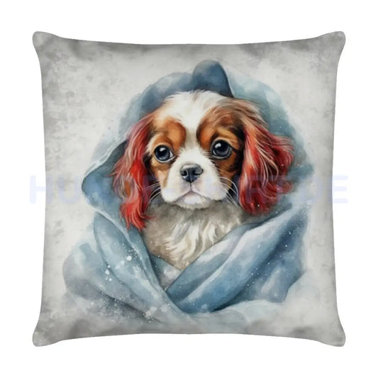 Kissen "Cavalier King Charles - Kuscheln" Weiß – hunde-shirt.de