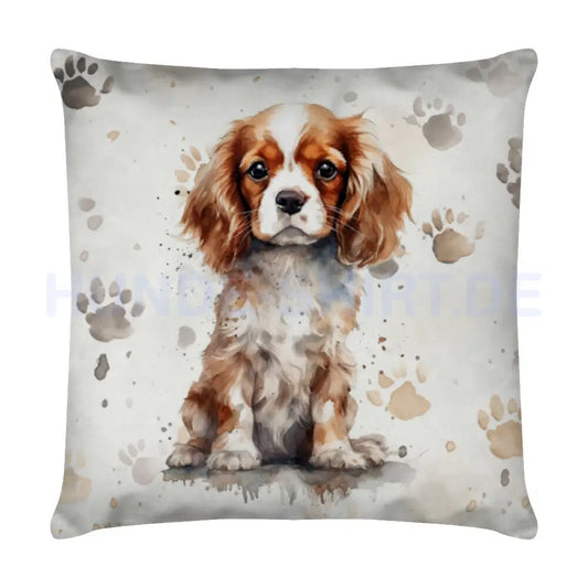 Kissen "Cavalier King Charles - Puppy" Weiß – hunde-shirt.de