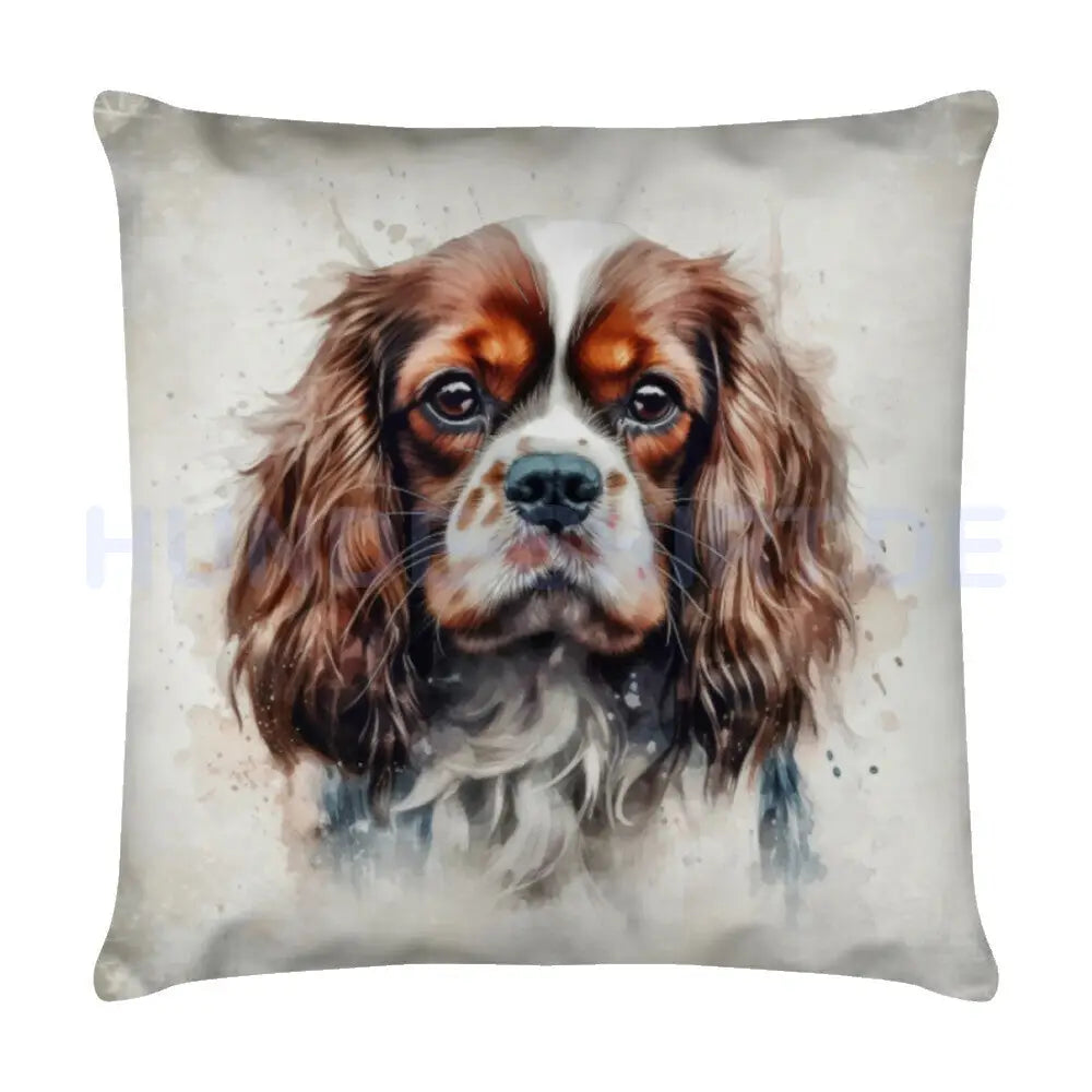 Kissen "Cavalier Portrait" Weiß – hunde-shirt.de