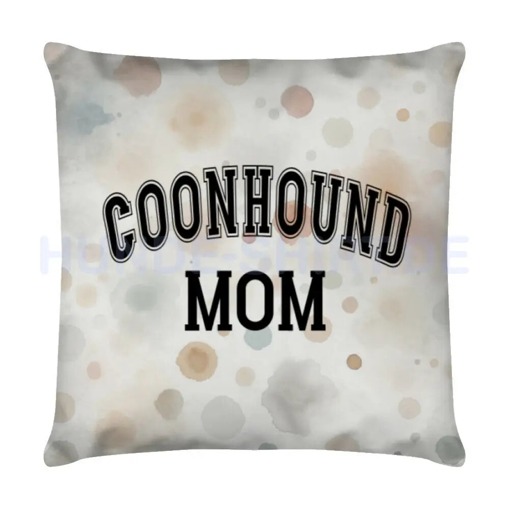 Kissen "Coonhound - MOM" Weiß – hunde-shirt.de