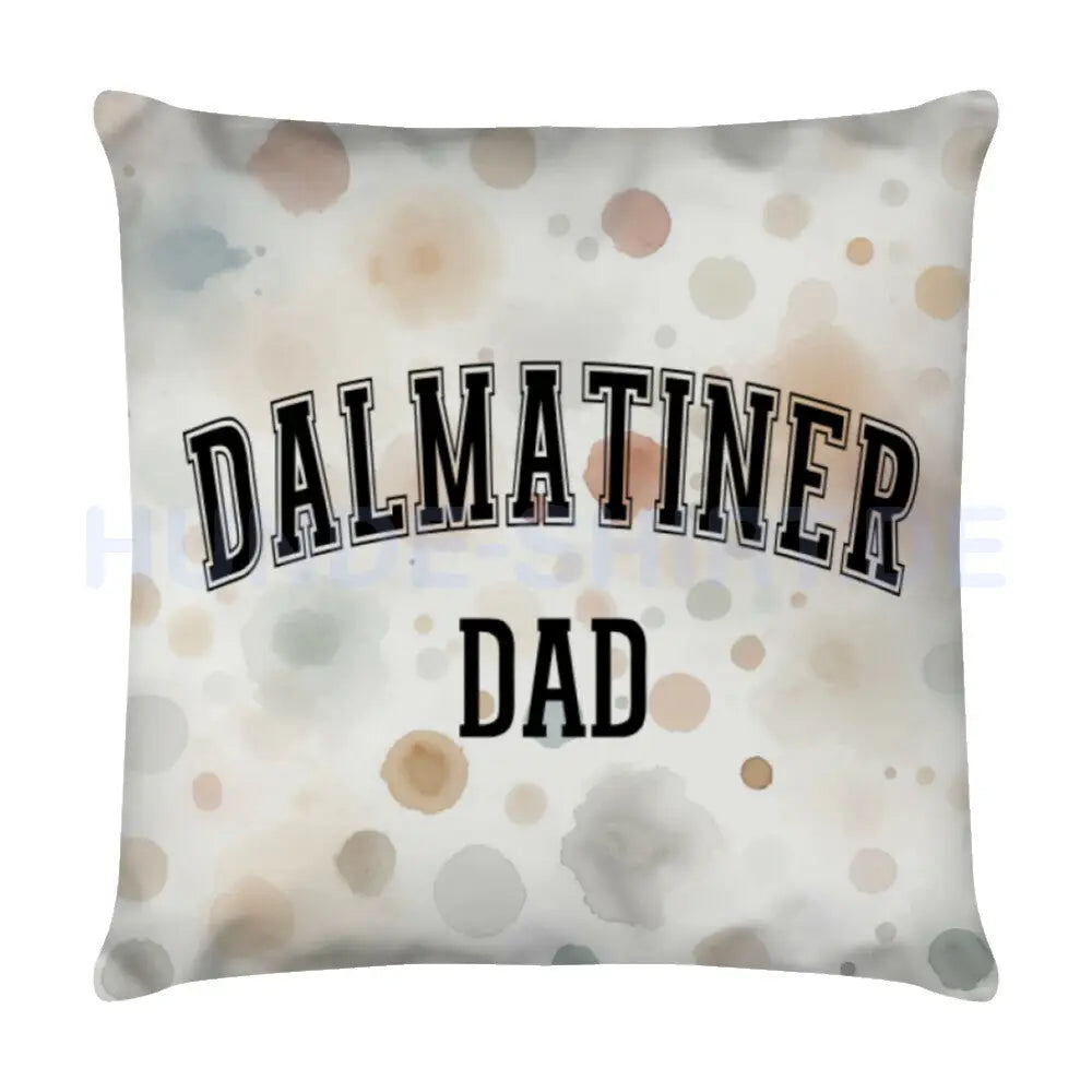 Kissen "Dalmatiner - DAD" Weiß – hunde-shirt.de