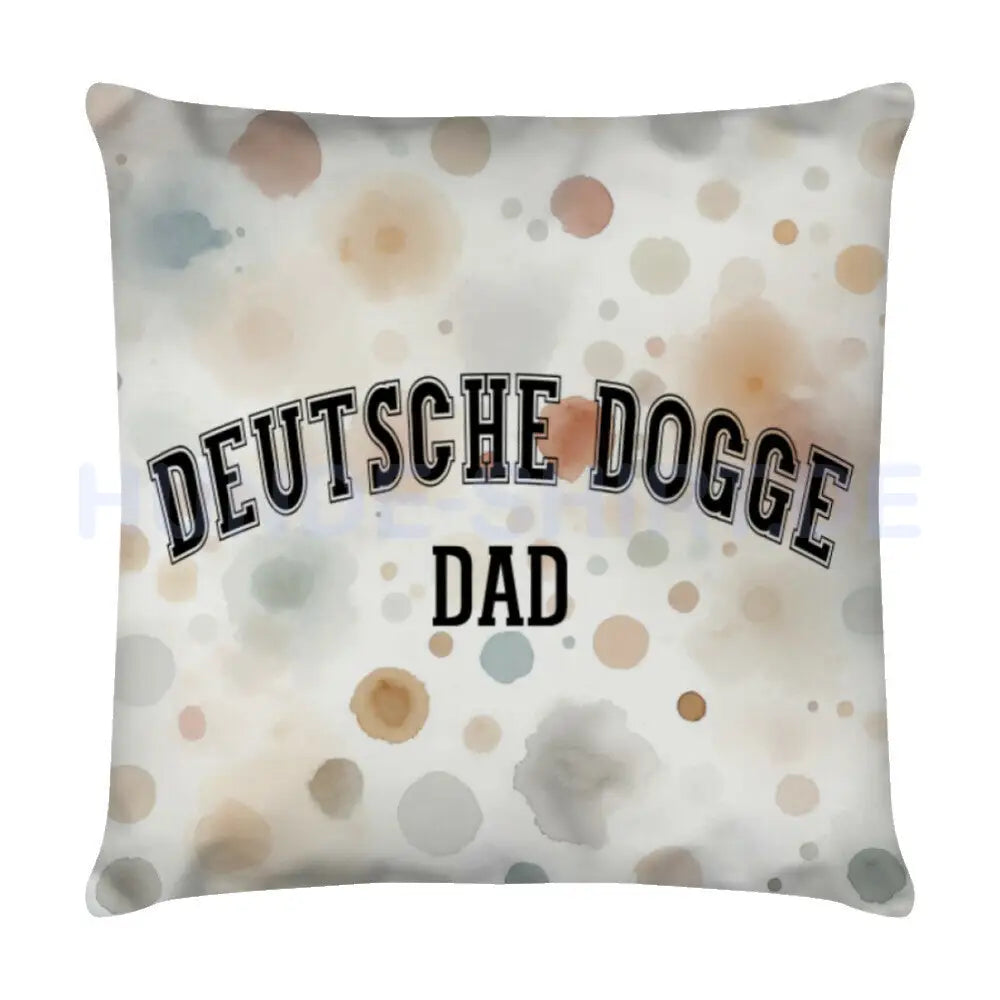 Kissen "Deutsche Dogge - DAD" Weiß – hunde-shirt.de