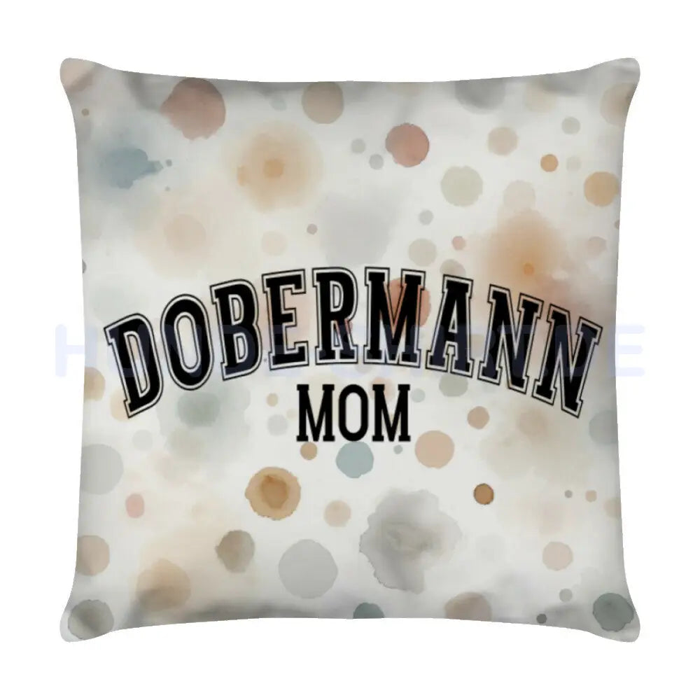 Kissen "Dobermann - MOM" Weiß – hunde-shirt.de