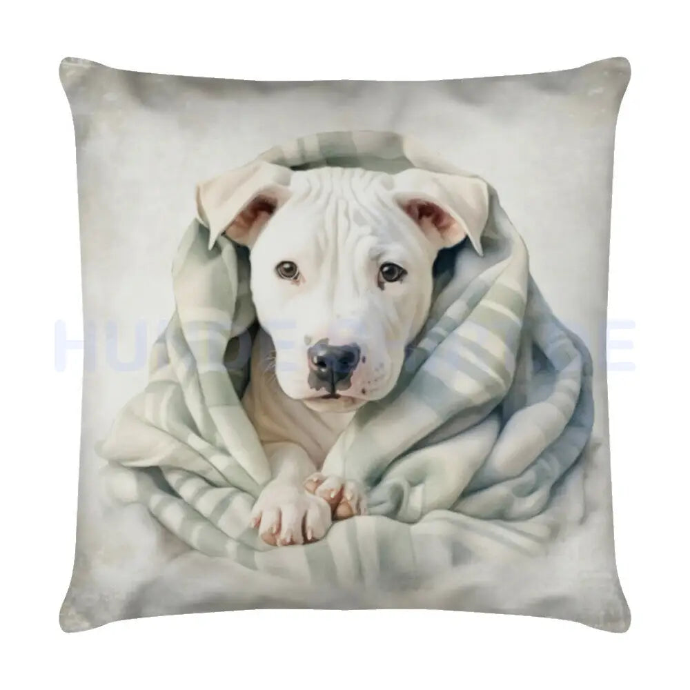 Kissen "Dogo Argentino - Puppy" Weiß – hunde-shirt.de