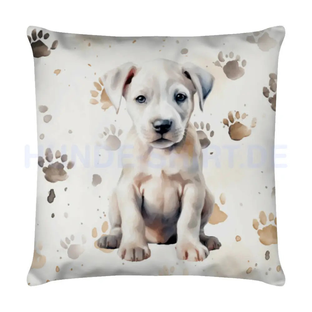 Kissen "Dogo Argentino - Puppy Paws" Weiß – hunde-shirt.de