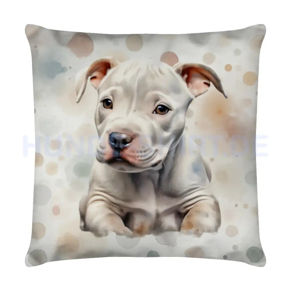 Kissen "Dogo Argentino - Puppy Spots" Weiß – hunde-shirt.de