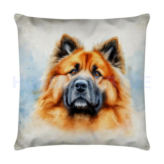 Kissen "Eurasier - Portrait" Weiß – hunde-shirt.de