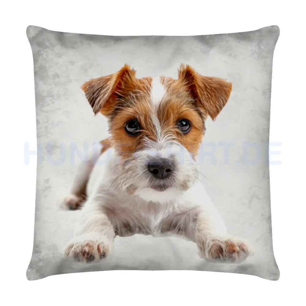 Kissen "Foxterrier - Puppy" Weiß – hunde-shirt.de