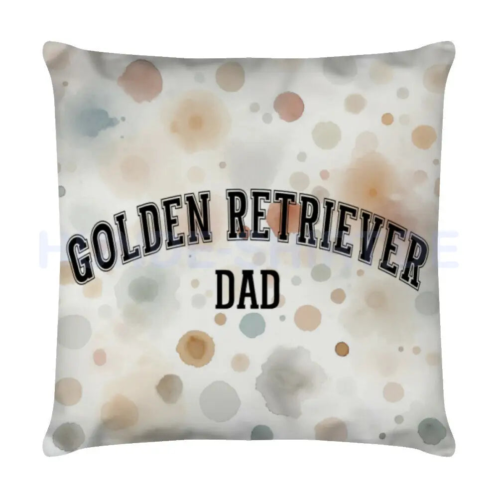 Kissen "Golden Retriever - DAD" Weiß – hunde-shirt.de