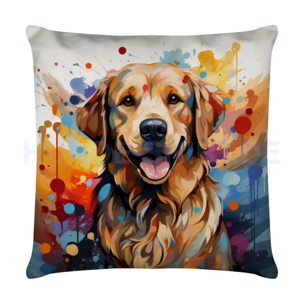 Kissen "Golden Retriever - Splash" Weiß – hunde-shirt.de