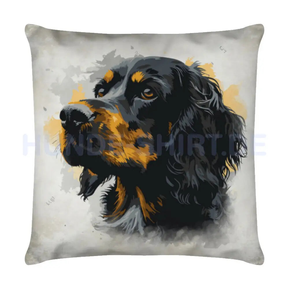 Kissen "Gordon Setter - Dreamer" Weiß – hunde-shirt.de