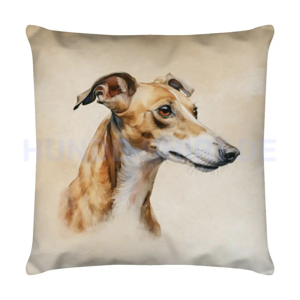 Kissen "Greyhound Love" Weiß – hunde-shirt.de