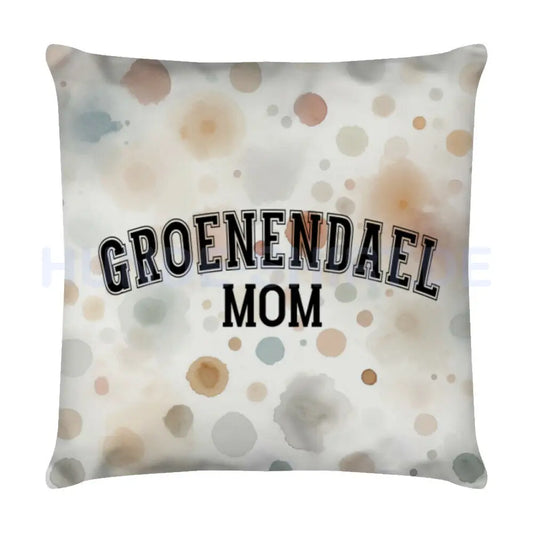 Kissen "Groenendael - MOM" Weiß – hunde-shirt.de