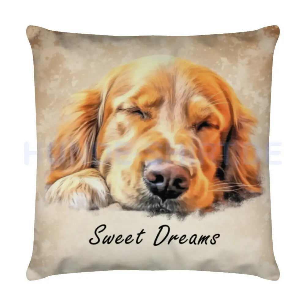 Kissen "Hovawart - Sweet Dreams" Weiß – hunde-shirt.de