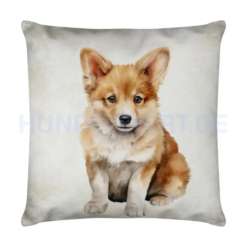 Kissen "Icelandic Sheepdog Puppy" Weiß – hunde-shirt.de