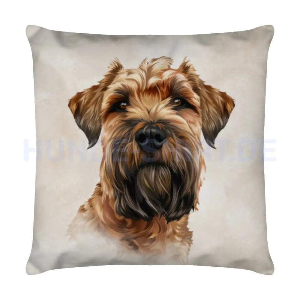 Kissen "Irish Terrier Brown" Weiß – hunde-shirt.de