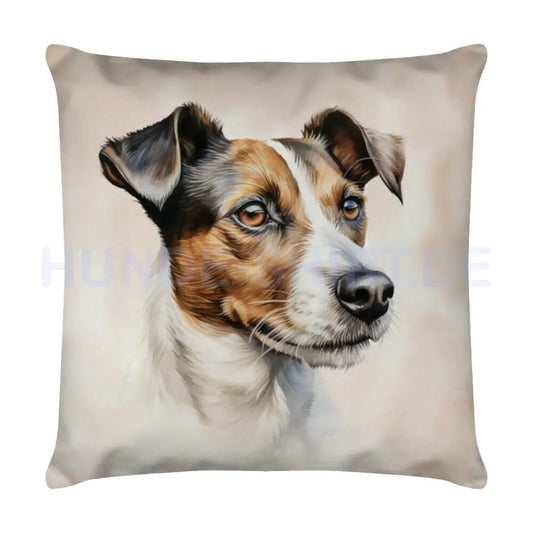 Kissen "Jack Russell Blick" Weiß – hunde-shirt.de