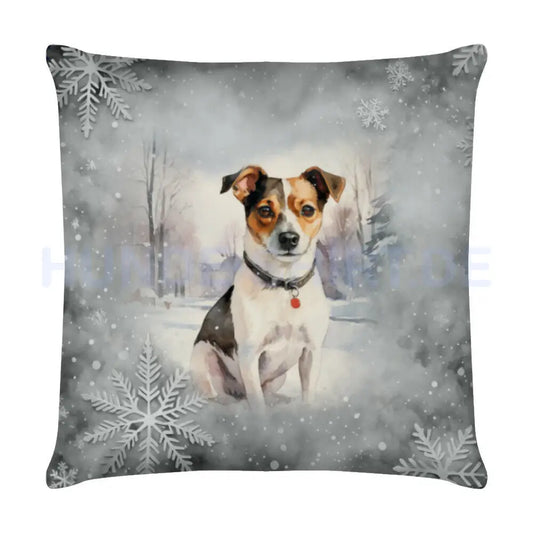 Kissen "Jack Russell Terrier Frost" Weiß – hunde-shirt.de