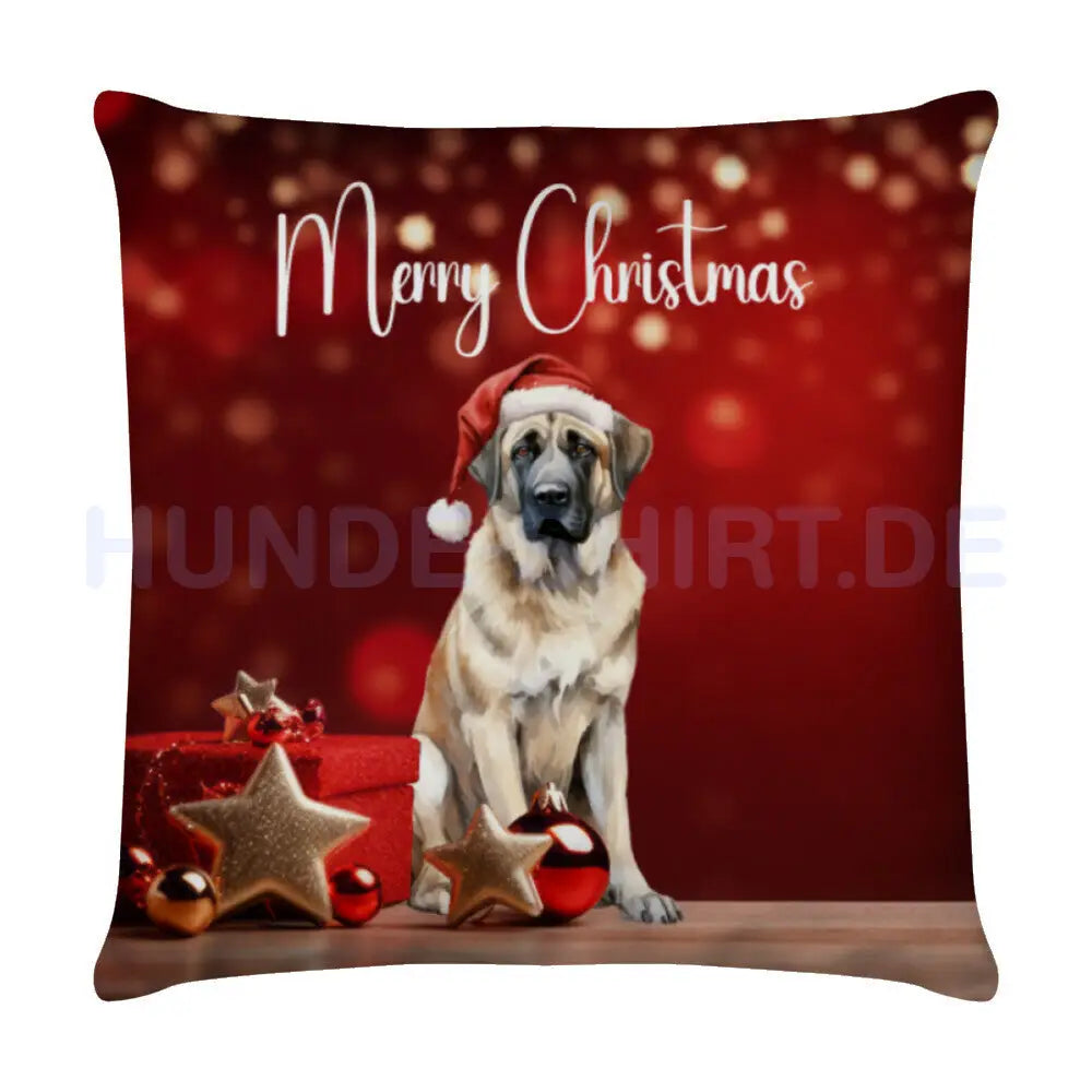 Kissen "Kangal - Merry Christmas" Weiß – hunde-shirt.de