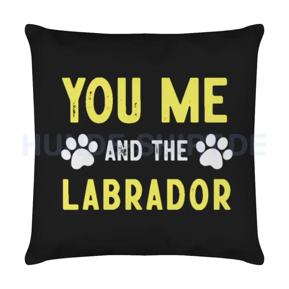 Kissen "Labrador - YOU ME ..." Weiß – hunde-shirt.de