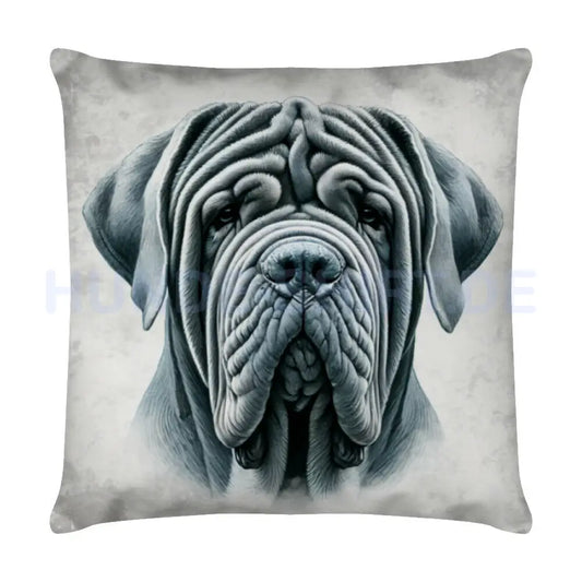 Kissen "Mastino - Portrait" Weiß – hunde-shirt.de