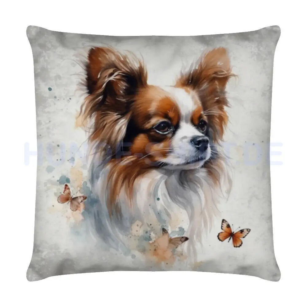 Kissen "Papillon - Dreamer" Weiß – hunde-shirt.de