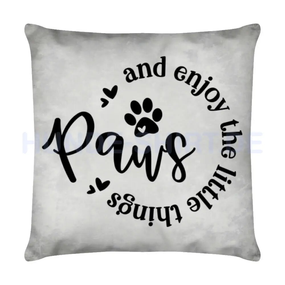 Kissen "Paws" Weiß – hunde-shirt.de