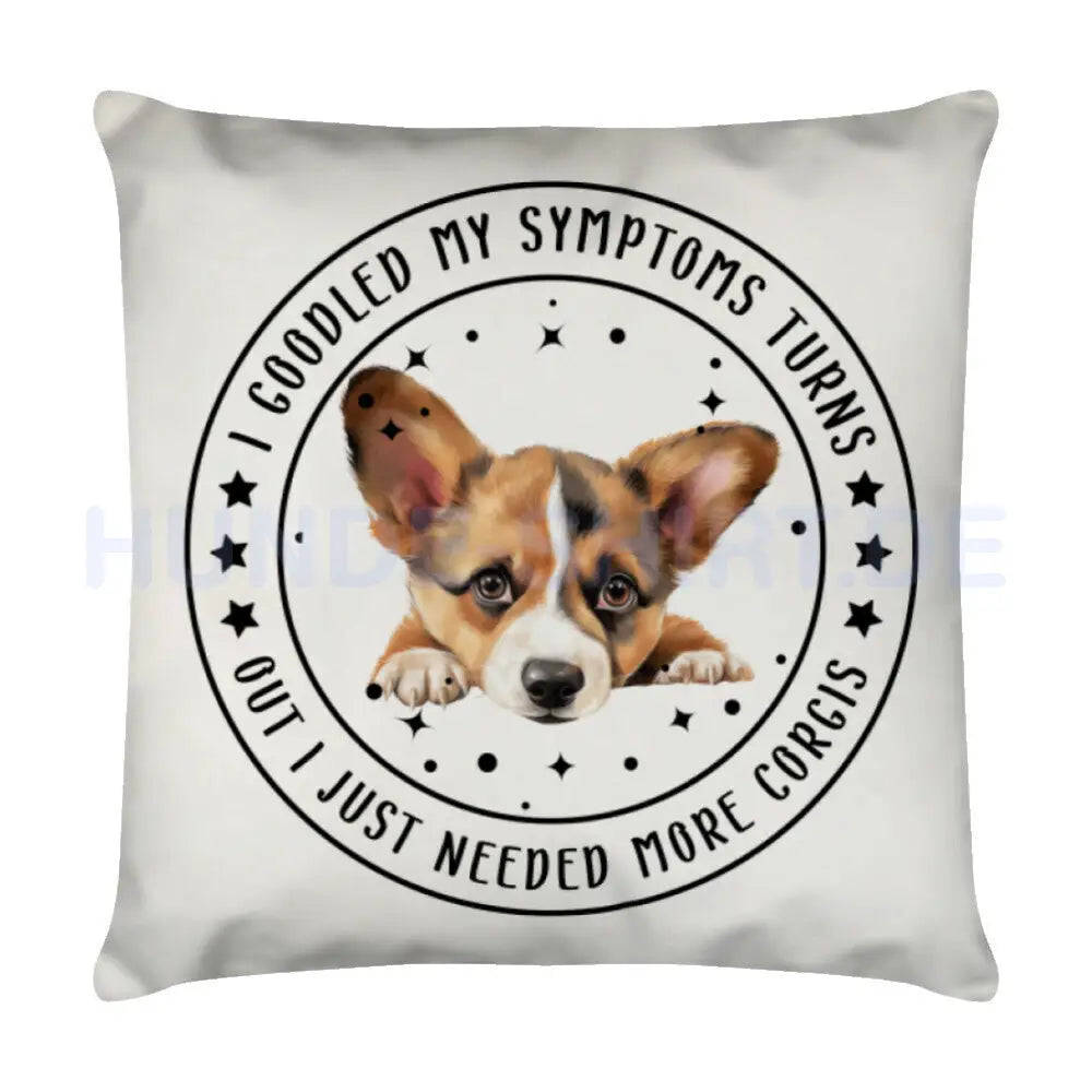 Kissen "Pembroke Welsh Corgi - More Corgis..." Weiß – hunde-shirt.de